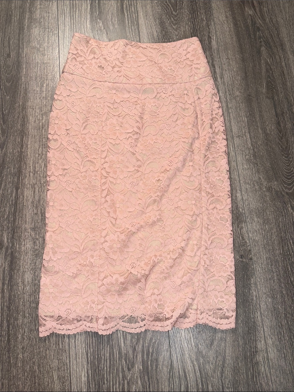 Express Dusty Pink Lace Pencil Skirt Womenās 00